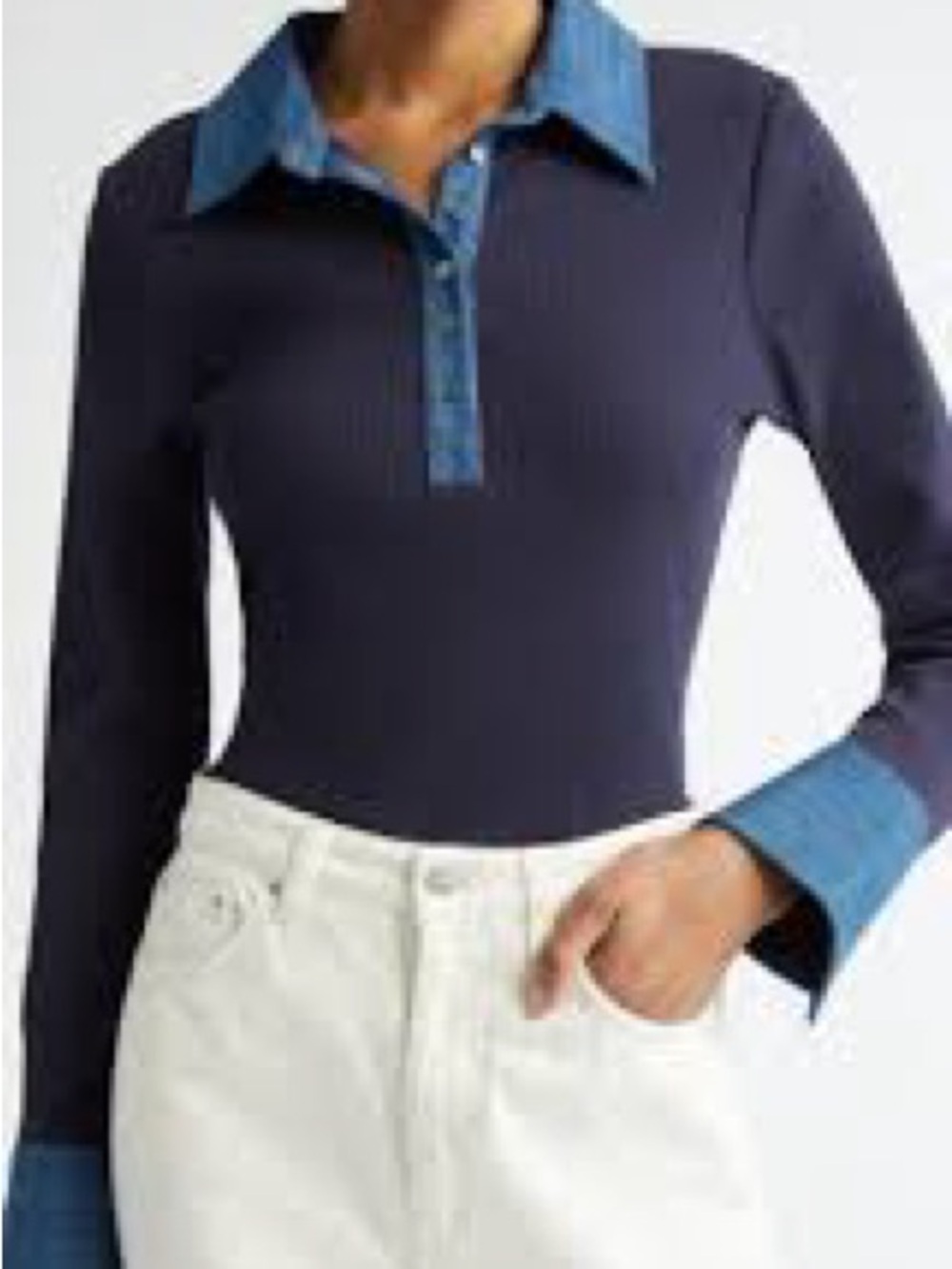 Truth by Republic Navy Ribbed Top